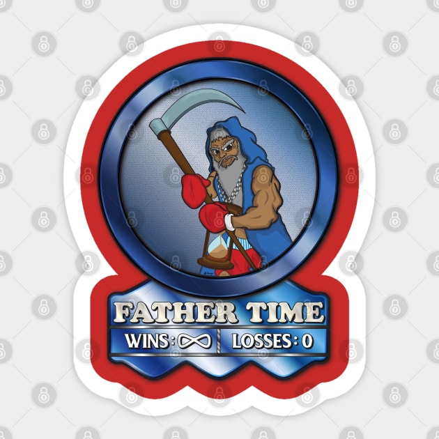 Father Time Infinite Wins Sticker by Big Bee Artistry